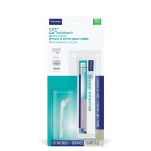 Virbac C.E.T toothbrush and toothpaste kit for cats