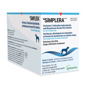 Vetoquinol Simplera otic solution for dogs