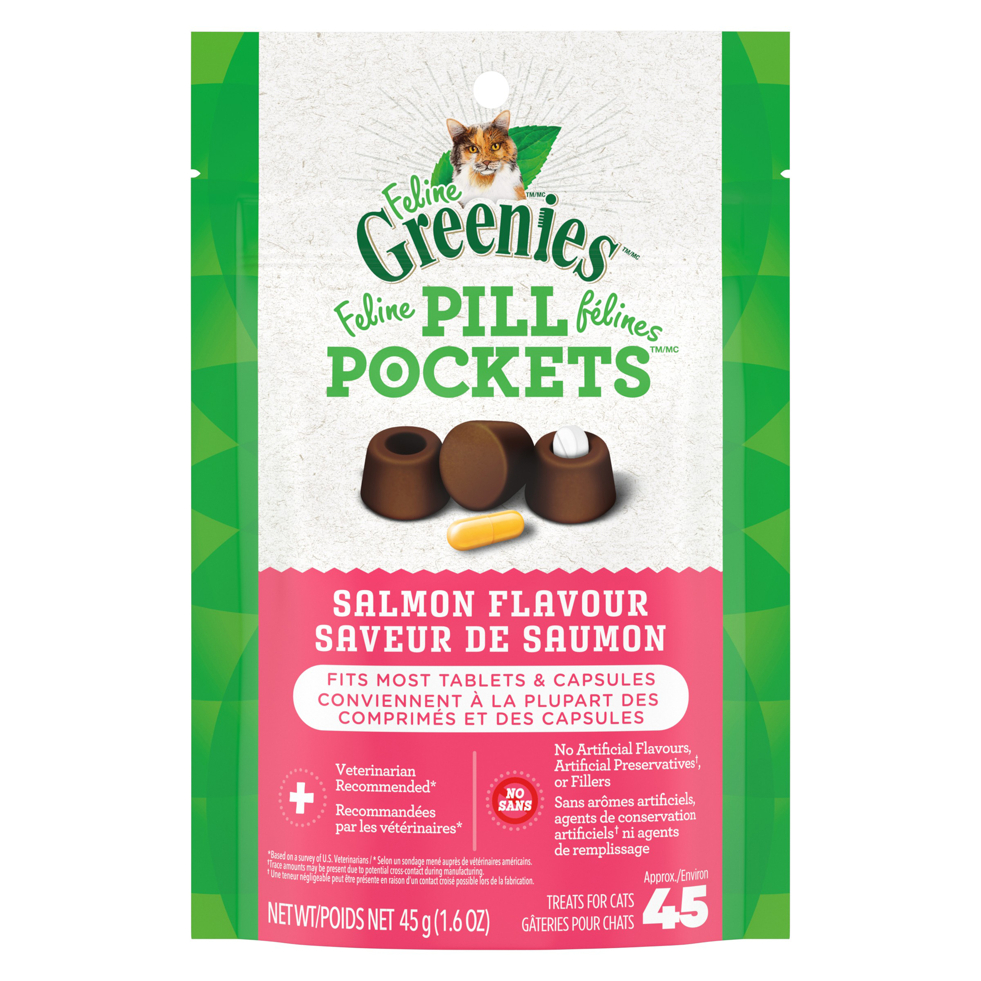 Greenies Pill Pockets capsules or tablets for cats